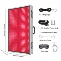 Succebuy Red Light Therapy for Whole Body Dual-Chip LEDS Pulse Red 660Nm near Infrared 850Nm Light Therapy Panel for Pain Relief