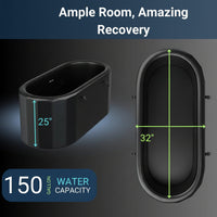 Cold Plunge Tub Built for Home Recovery, 150 Gallon Capacity, Chiller Compatible, Inflatable XL Design